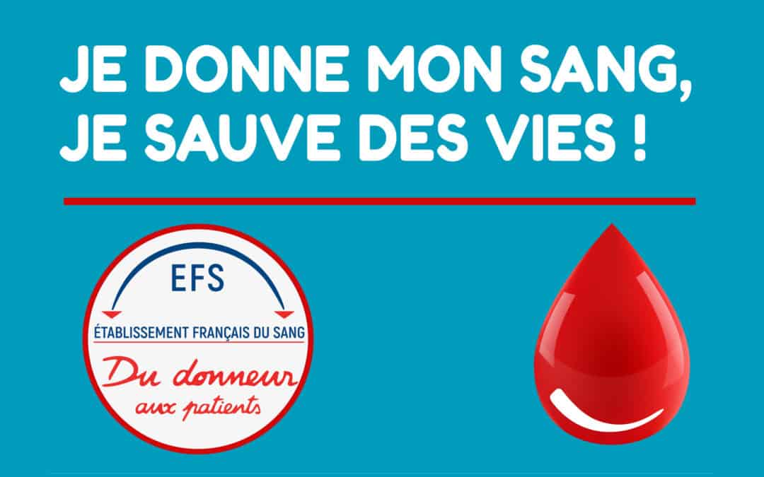 Don du sang – Maintenu dans le respect des règles sanitaires en vigueur