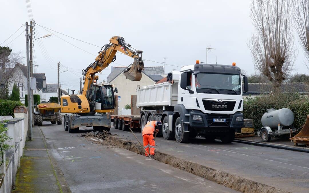 Travaux dans la rue de Bel Air / SUSPENDUS