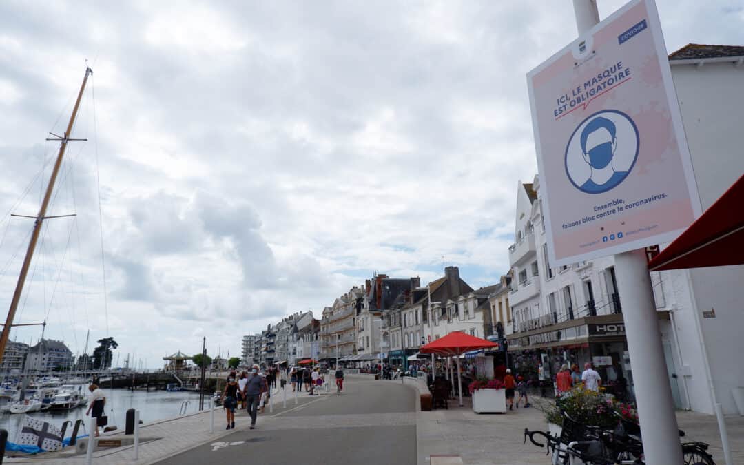 Masque obligatoire au Pouliguen, sauf sur les plages et les sentiers côtiers
