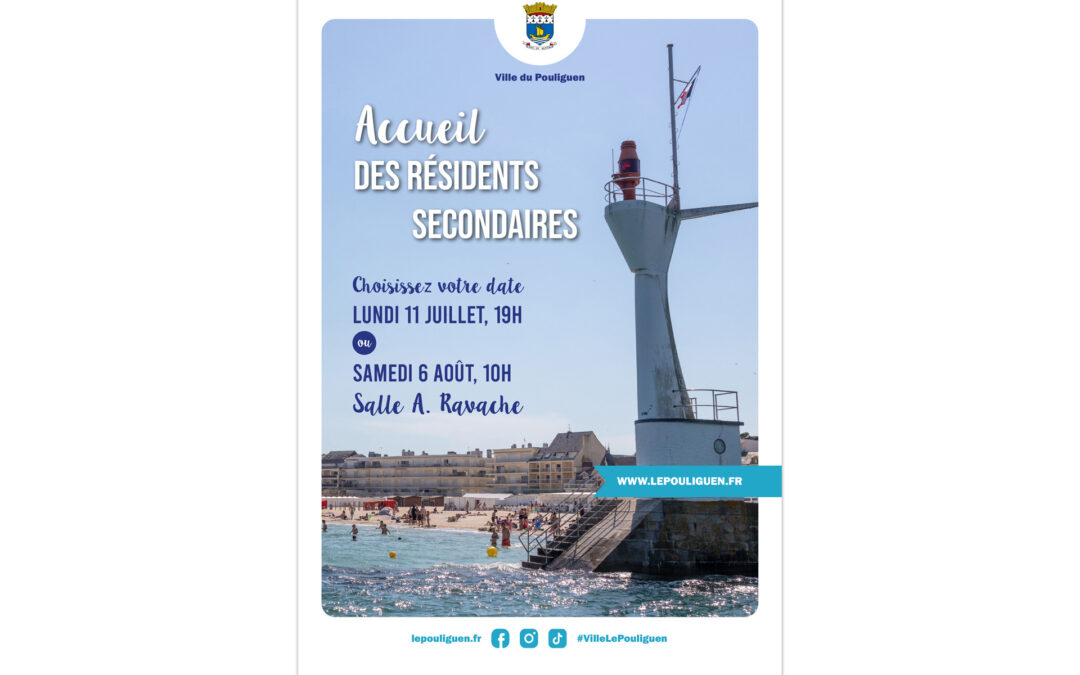 Réunions des résidents secondaires en juillet et août
