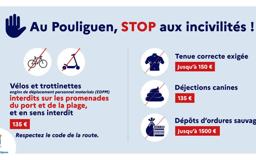 Au Pouliguen, STOP aux incivilités !