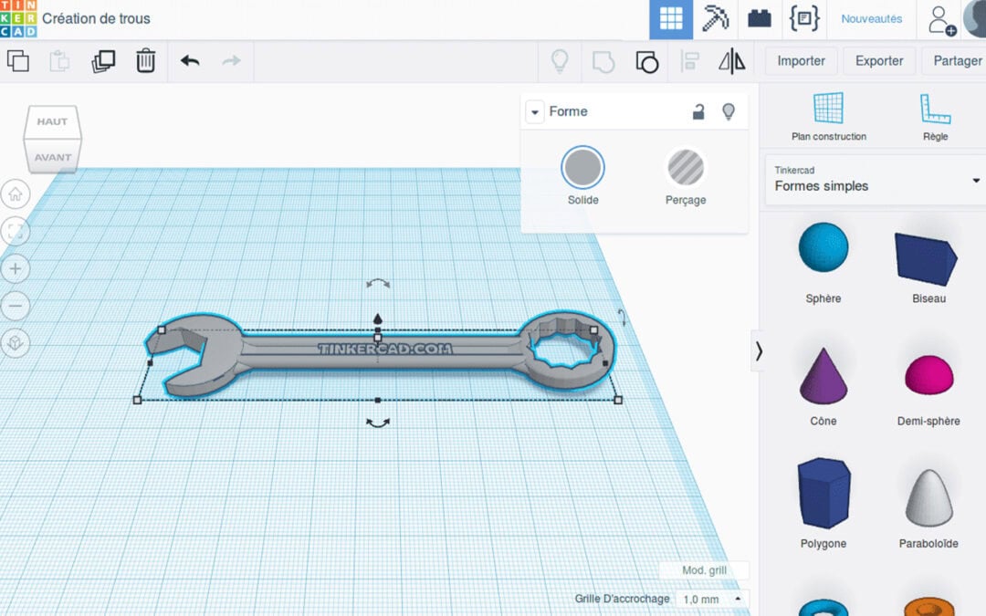 ATELIER D’INITIATION À LA MODÉLISATION ET IMPRESSION 3D