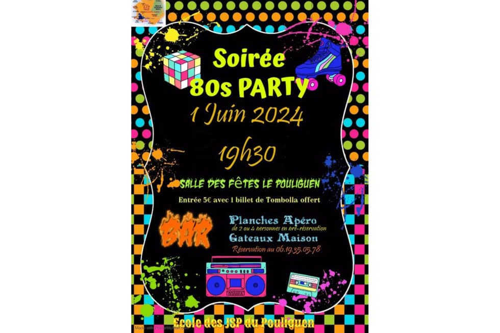 SOIRÉE ANNÉES 80 - Le Pouliguen