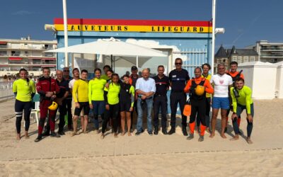 Sécurité sur les plages / 2e matinée d’exercices / Plage du Nau