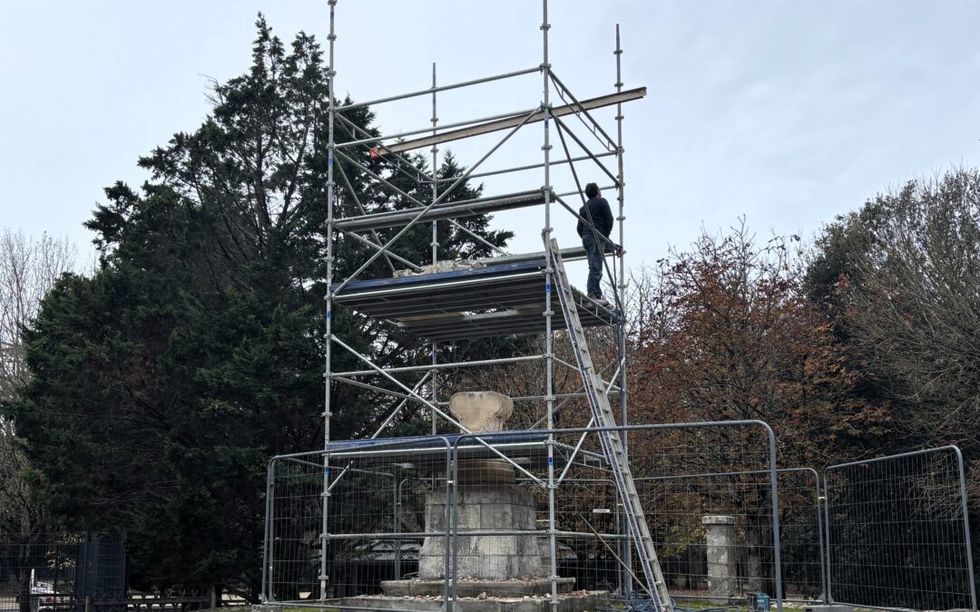 Nouvelle phase de restauration du calvaire du Bois
