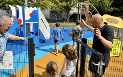 Nouvelle aire de jeux sur la Place du Duc Jean IV